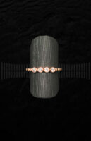 Sortija Oro Rosa con 4 diamantes brillantes