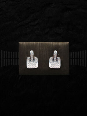Pendientes de Oro Blanco con Diamantes