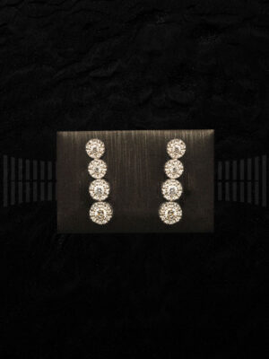 Pendientes de Oro Blanco con Diamantes