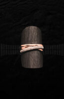 Sortija de Oro Rosa y Oro Blanco con Diamantes