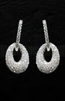 Pendientes de Oro Blanco con Diamantes