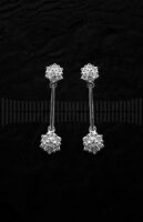 Pendientes de Oro Blanco con Diamantes