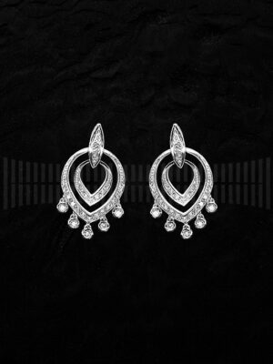 Pendientes de Oro Blanco con Diamantes