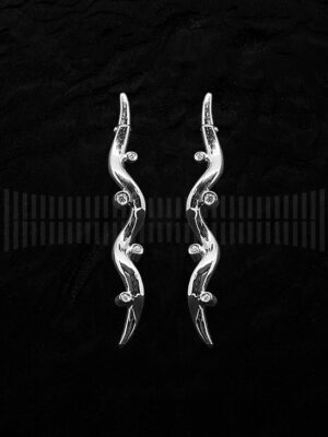 Pendientes de Oro Blanco con Diamantes