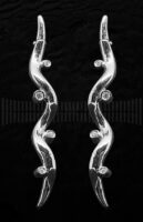 Pendientes de Oro Blanco con Diamantes