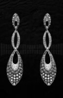 Pendientes de Oro Blanco con Diamantes