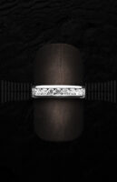 Sortija Quintillo de Oro Blanco con Diamantes