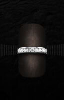 Sortija Quintillo de Oro Blanco con Diamantes - Pequeño