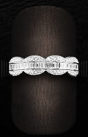 Sortija de Oro Blanco con Diamantes