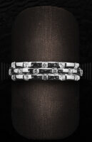 Sortija de Oro Blanco con Diamantes