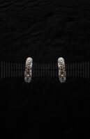 Pendientes de Oro Negro con Diamantes