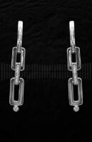 Pendientes de Oro Blanco con Diamantes