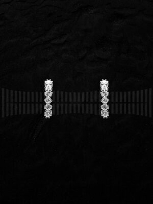 Pendientes de Oro Blanco con Diamantes