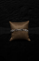 Pulsera de oro blanco con Circonitas