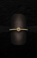 Sortija de Oro Blanco con Circonita