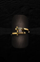 Sortija de Oro Amarillo con Circonita