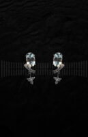 Pendientes de Oro Blanco con Circonitas