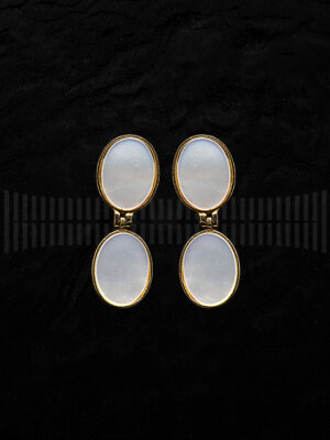 Pendientes de Oro Amarillo y Nácar