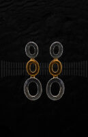 Pendientes de Oro Blanco y Oro Amarillo