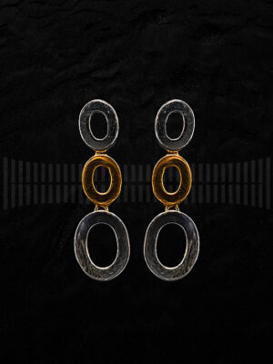 Pendientes de Oro Blanco y Oro Amarillo