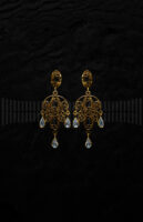 Pendientes de Oro Amarillo con Circonita