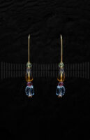 Pendientes de Oro Amarillo con Piedras Semipreciosas