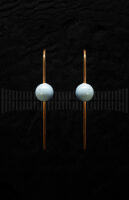 Pendientes de Oro Amarillo con Turquesa