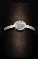 Sortija Oro Blanco Circonita