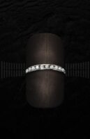 Sortija Oro Blanco y Circonitas