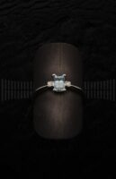 Sortija Aguamarina y Brillantes