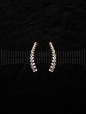 Pendientes Trepadores Oro Amarillo y Brillantes