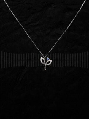 Gargantilla Brillantes y Zafiro