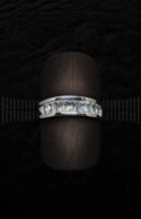 Sortija Oro Blanco y Circonitas