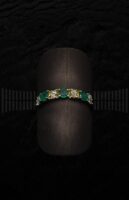 Sortija Oro Amarillo Brillantes y Esmeralda