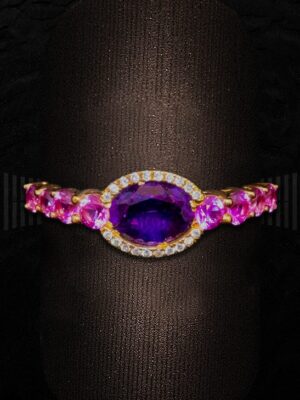 JEN JEN110637_SORTIJA ORO ROSA CUARZO ROSA AMATISTA Y BRILLANTES-detalle