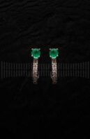 Pendientes Brillantes y Esmeralda