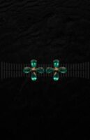 Pendientes oro amarillo esmeralda