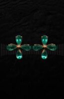 Pendientes oro amarillo esmeralda