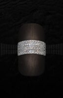 Sortija Oro Blanco y Circonitas