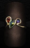 Sortija Piedras Oro Amarillo