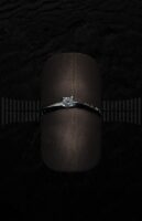 Solitario Brillante Amor Firmado en Aro