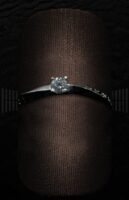 Solitario Brillante Amor Firmado en Aro