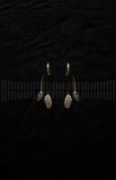 Pendientes Oro Rosa Brillantes