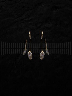 Pendientes Oro Rosa Brillantes