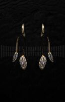 Pendientes Oro Rosa Brillantes