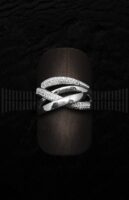 Sortija Oro Blanco y Circonitas