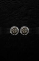 Roseta Oro Rosa brillante brown y brillante blanco