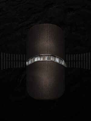 Sortija Oro Blanco y Diamantes en Baguette