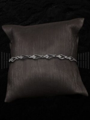 SSF 401-00395 PULSERA ORO BLANCO CIRCONITAS-detalle