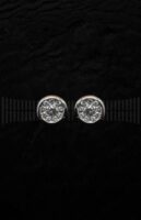 Roseta brillantes Oro Blanco